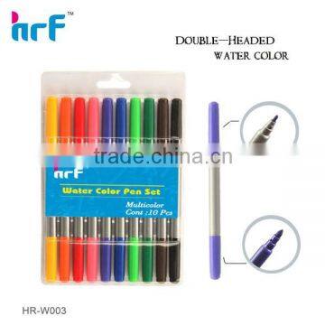 10 PK Double tip water color pen(twin tip felt tip pens) HR-W003