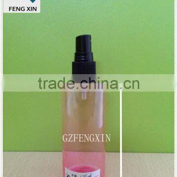 200ml clear color PET plast bottle and liquid dispenser