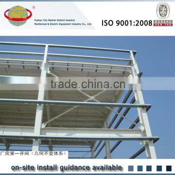 Steel structure pre fabricated office with parapet