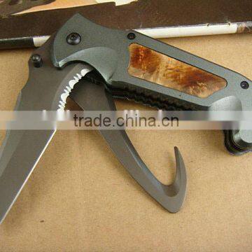 OEM two ways opening outdoor servival knife hunting knife UD40674