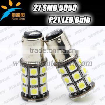 Canbus 1157 LED Brake Light BAY15D Bulbs S25 P21/5W 27 5050 SMD 7.2W 12V White Dual Intensity Tower Tail Stop Signal bulb canbus