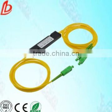 SC APC FTTH 1X2 PLC Singlemode Fiber Optical splitter FTTH PLC SCAPC 1x2 PLC optical fiber splitter FBT Optical Coupler