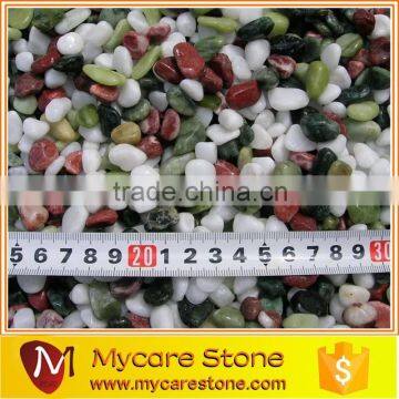 natural 3--8mm colorful crushed stone for landcaping