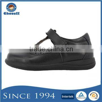 Hot Girls T Strap Black School Shoes With Action Leather photo-2