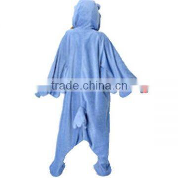 New Cute Big Eye Bird Blue Owl Adult Animal Best Seller Full Body Party Costume photo-4