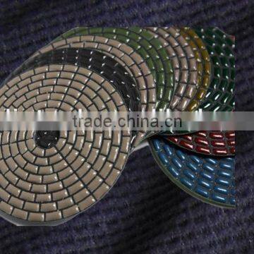 4" flexible diamond dry polishing pad