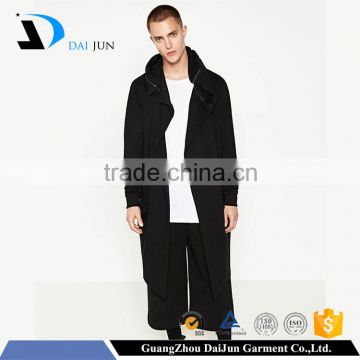 Guangzhou Daijun OEM hot selling with hool with zip men blank black 100 cotton elongated god like the hoodies