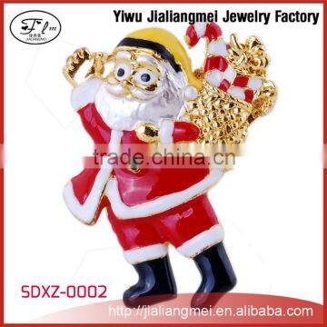 Wholesale Fashion Christmas Day Alloy European style Santa Claus brooch