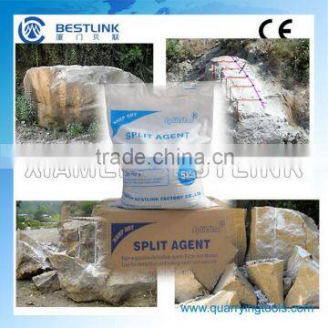 fast splitting and cracking soundless non explosive demolition agent for blasting rock