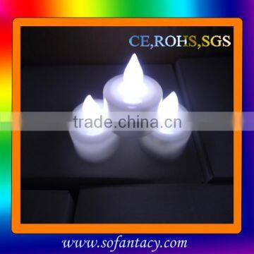 christmas led white colour tealight,led flashing tealight,led flashing candle