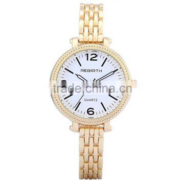 luxury thin stainless steel wrist watch woman quartz metal watches water resistant