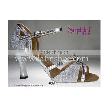 Suphini Silver High Quality Popular Women Latin Dance Shoes