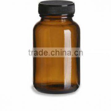 4oz Amber Wide Mouth Glass Bottle for Tablet