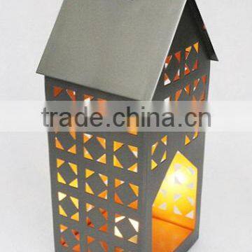 Zinc & Gold Hut Tealight holder