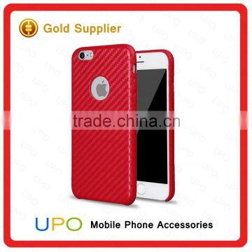 [UPO] Luxury Ultra Thin Slim Carbon Fiber PU Leather Back Cover Phone Case for IPhone 6s photo-4