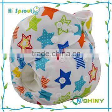 Super water-absorbing custom printed baby cloth diaper