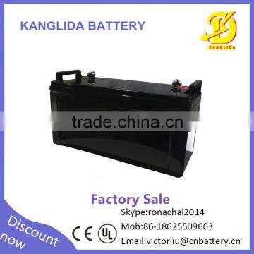 Kanglida 12v 120ah deep cycle dry charged battery for soalr system