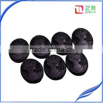 Wholesale New Design Flat Back Resin Cabochons Cameo Classic Resin Cameo photo-6