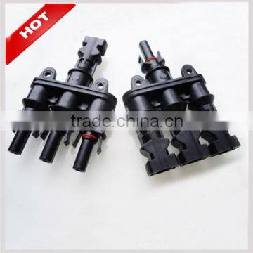 High quatity waterproof MC4 solar connector 3 to 1 cable PV connector