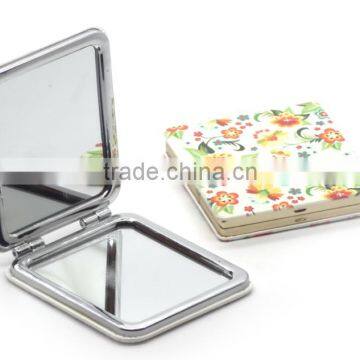 Hot sale cheap promotion gift metal tin hand mirror/ makeup mirror / pocket mirror