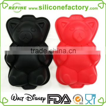 Fancy cake tools animal bear shape silicone bake mold