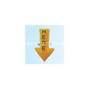 2014 Hot Sale Promotional Colorful Latex S-oil Here Balloon