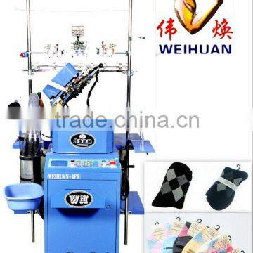 3.75 inch automatic circular knitting machine for making terry and plain socks(WH-6F-B)
