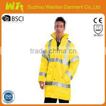 Yellow Hi Vis Reflective Rain Jacket