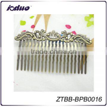 Fashion Women Hair Accessories 63*41MM Antique Bronze Plated Hair Combs