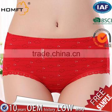 Heart Pattern Fashion Modal Lace Underwear For Girls