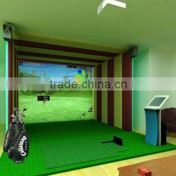 2012 new arc-screen indoor golf simulator from china