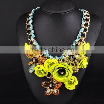 Flower Necklace Love Forever Christmas Jewelry Colored Rosary