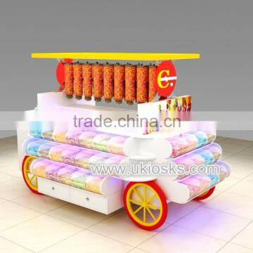 2016 Christmas Mall Candy Kiosk, Cotton Candy Kiosk Design, Candy Store Furniture for Sale