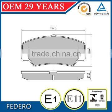 semi-metallic,ceramic Material auto brake pads