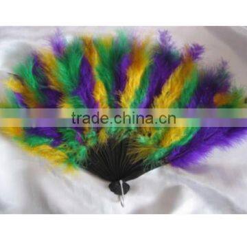 Marabou Fan with Section Colors Plastic Staves-01