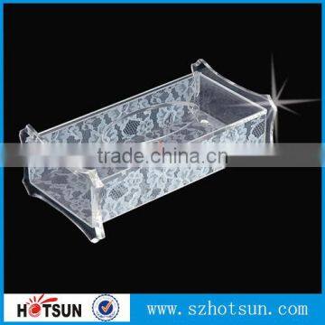 Custom promotion gift cheap price clear acrylic tissue box