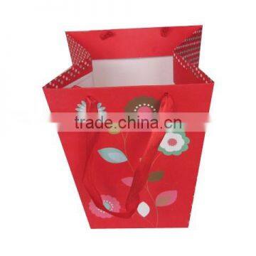 Color printing beautiful recyclable paper bag for gift