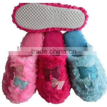 Ladies indoor warm slipper 2015 OEM Shiny fashion home cheaper good soft popular women's slippers