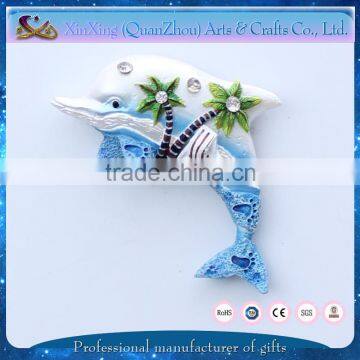Resin Beach Dolphin Shape Dominican Souvenir Magnet photo-4