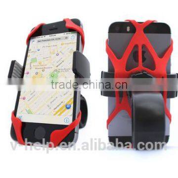 Universal Bike Phone Mount Holder. Fits any Smart Phone Bicycle Handlebar (& Motorcycle) Compatible Cell Phone Cradle