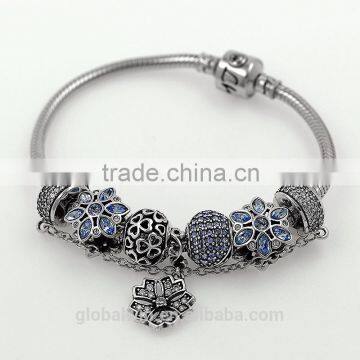 New Fashion Silver Bead Handcraft Custom Silver Charm Hollow Out Round Silver Bead Engraved S925 Fashion Jewelry T045 photo-6