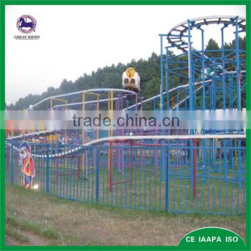 amusement park rides cheap used small roller coaster for sale