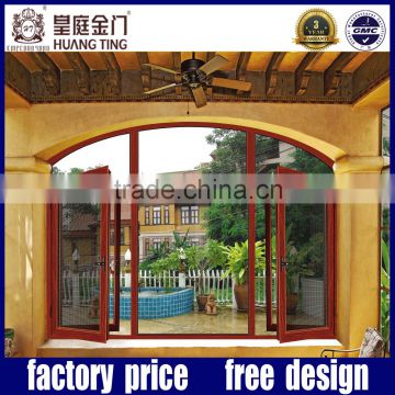 10years warranty interior used aluminum sliding arched french window