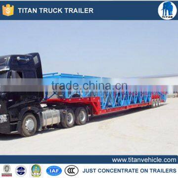 Heavy duty car hauling trailer for transporting small cars