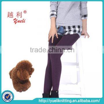 2015 Purple japanese women warm skinny stretch stirrup tight leggings