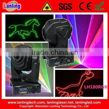 1.8W RGB Multi Color stage laser light Moving head