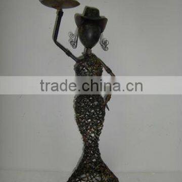 wholesale vintage handmade craft metal tealight supplies wrought iron candle holders