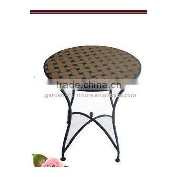 Fujian Anxi wrought iron handicrafts wholesale metal furniture french mosaic table bistro