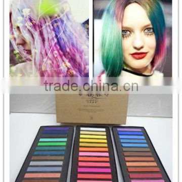 36 colours artist soft pastel for hair chalk use to hair color