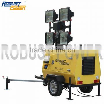 Mobile Light Tower powered by KUBOTA DIESEL ENGINE